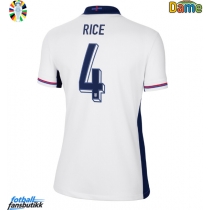 England Declan Rice #4 Hjemmedrakt Dame EM 2024 Kortermet